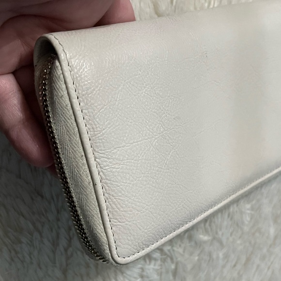 Yves Saint Laurent Zip Long Wallet Leather Italy - Picture 2 of 9